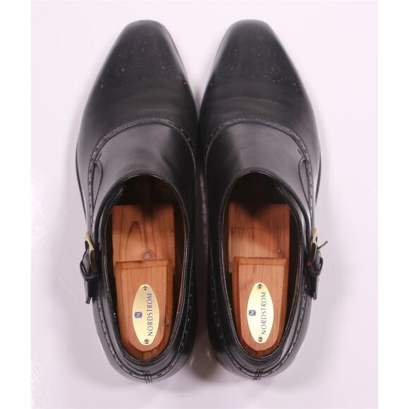 Berluti Black Leather Monk Strap Loafers Men\'s Eu 44 - UK 10 - US 11